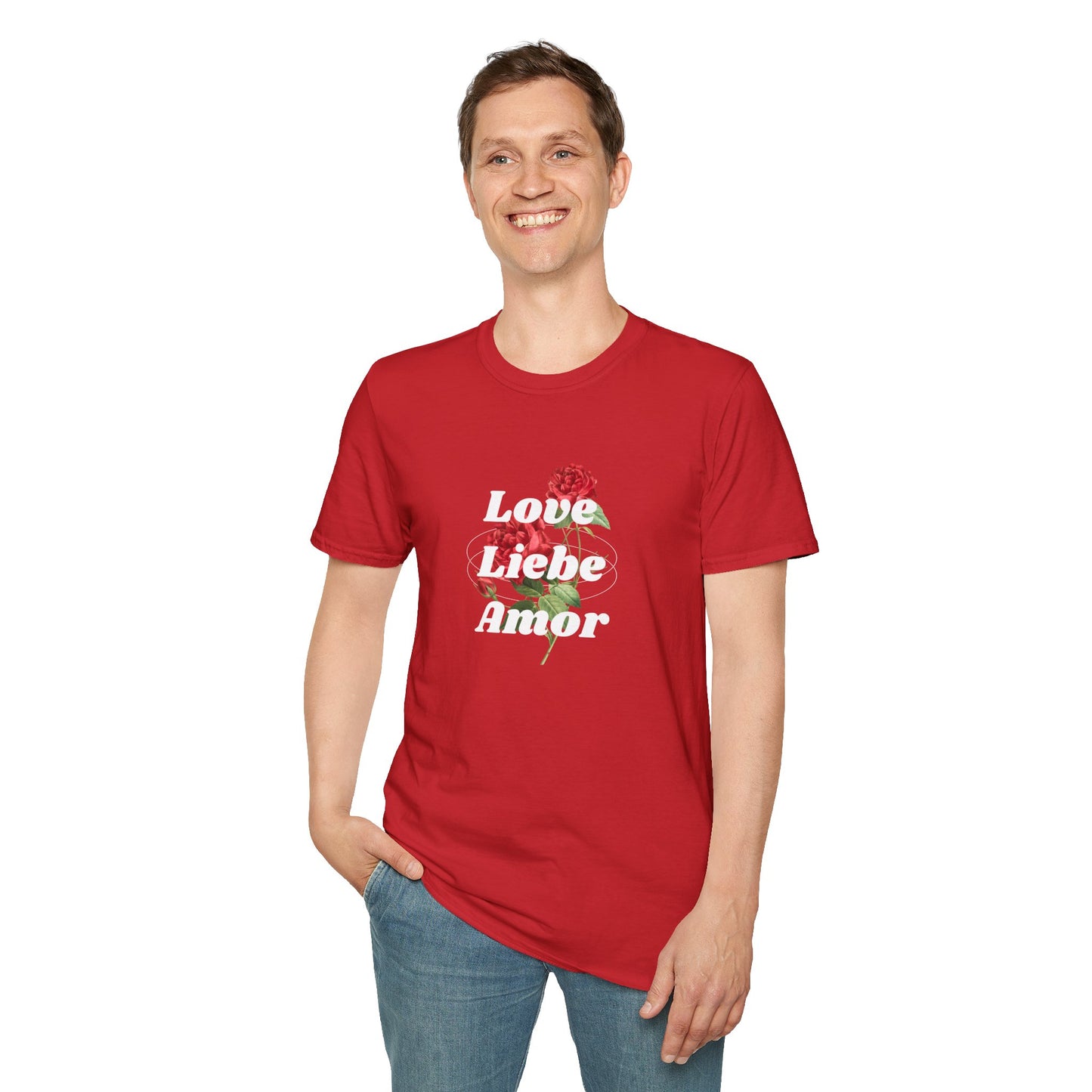 LOVE LIEBE AMOR T-Shirt — Trilingual Love Graphic Tee