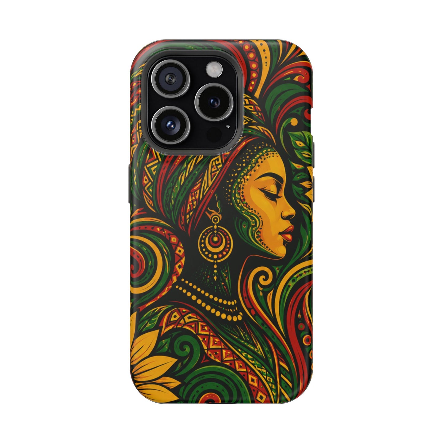 Afrocentric Rasta Woman Magnetic Impact-Resistant Phone Case