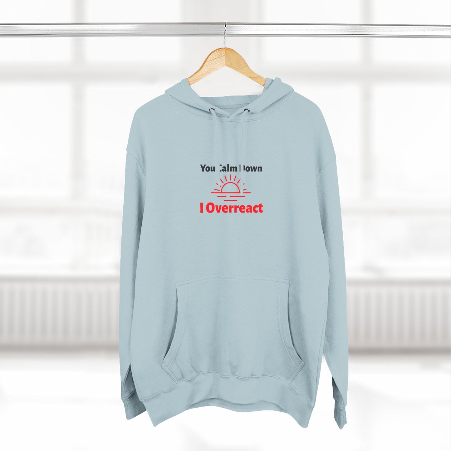 Three-Panel Fleece Hoodie