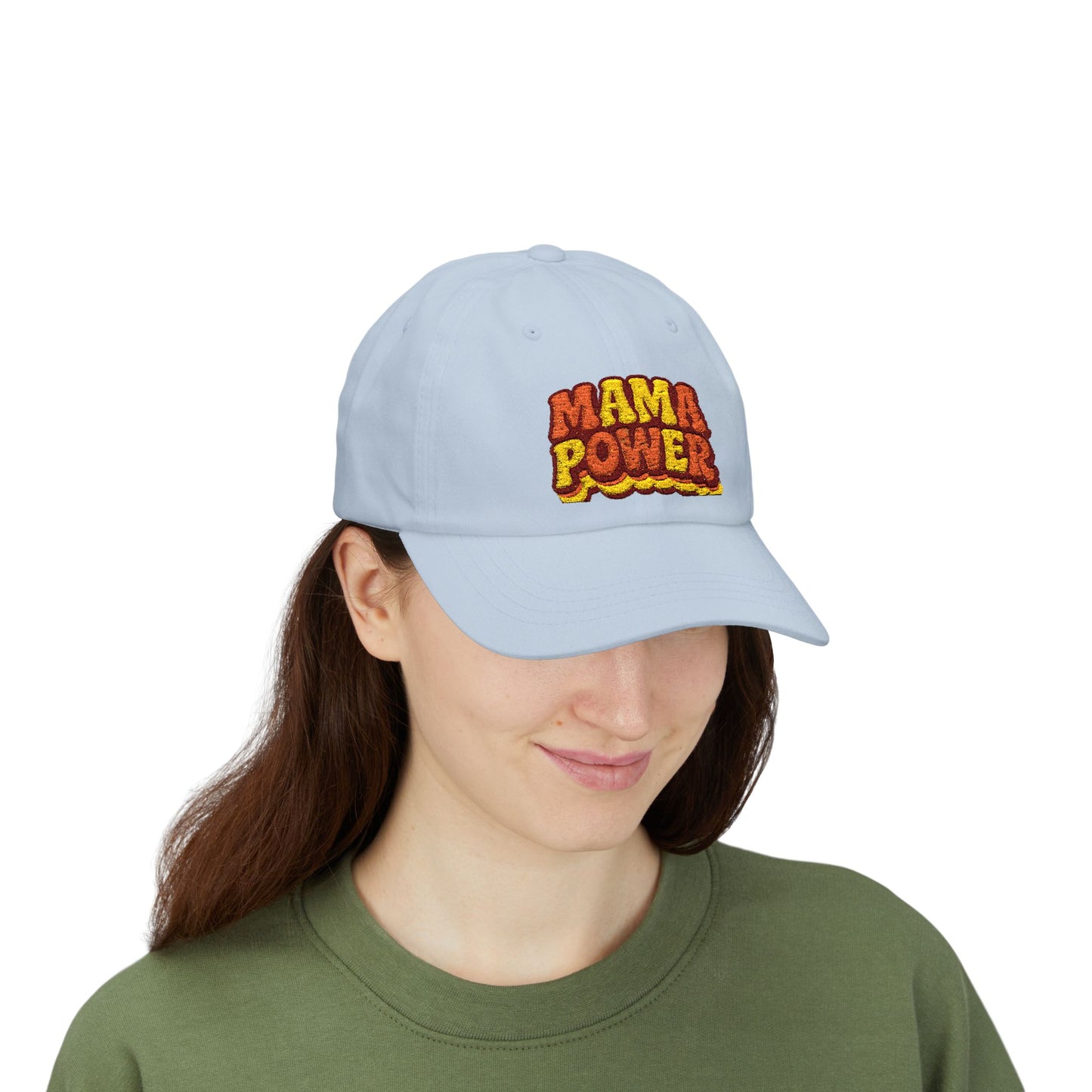 MAMA POWER Classic Dad Cap — Embroidered Baseball Hat for Moms