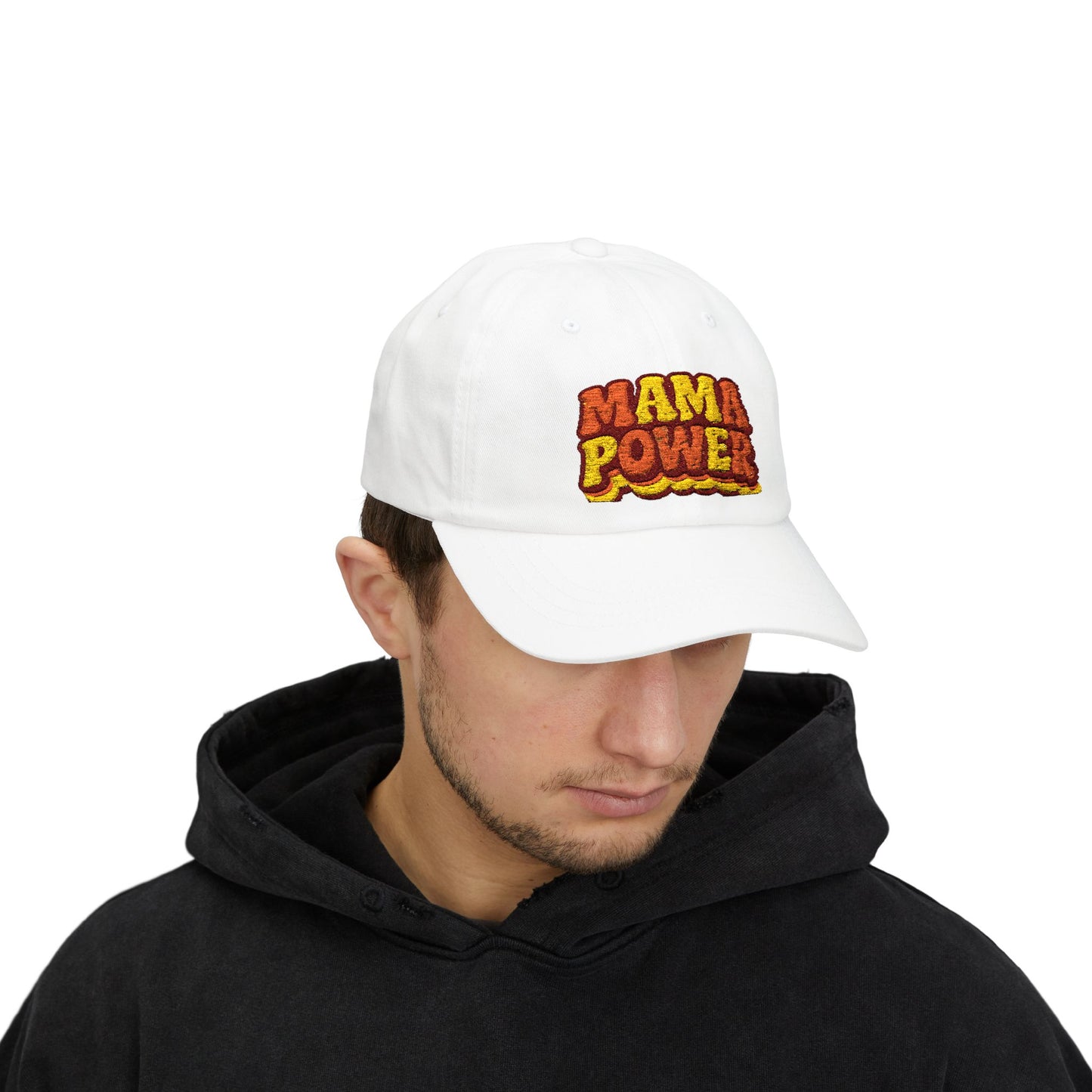MAMA POWER Classic Dad Cap — Embroidered Baseball Hat for Moms