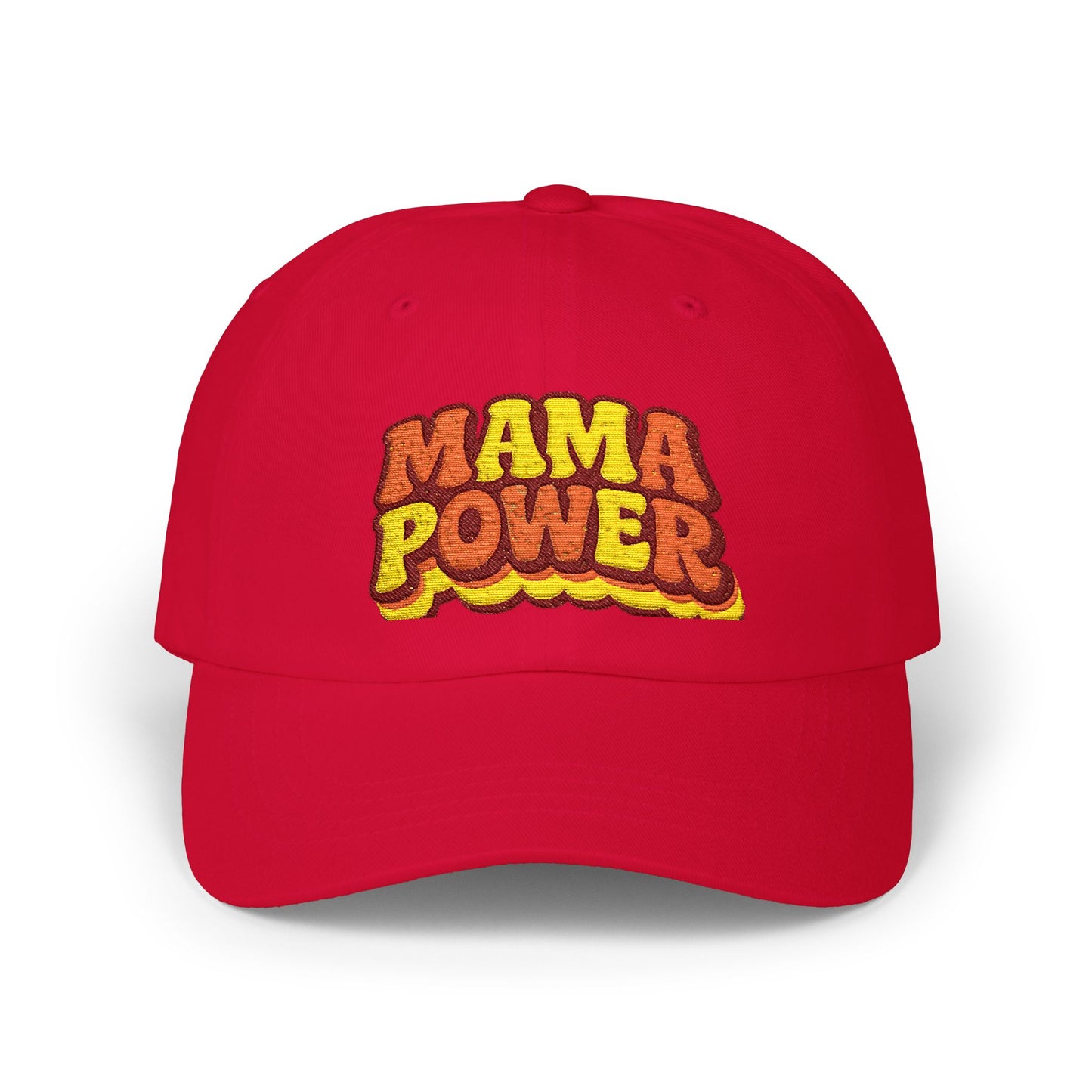 MAMA POWER Classic Dad Cap — Embroidered Baseball Hat for Moms