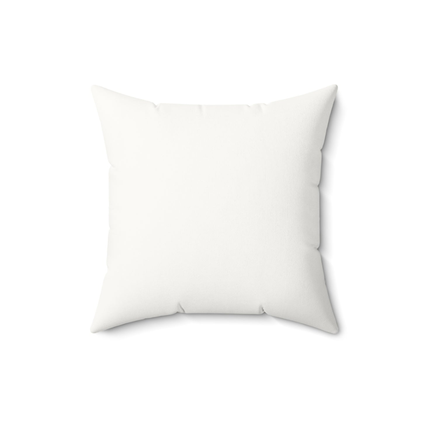 Faux Suede Square Pillow — "less talk more Action" Motivational Accent Cushion