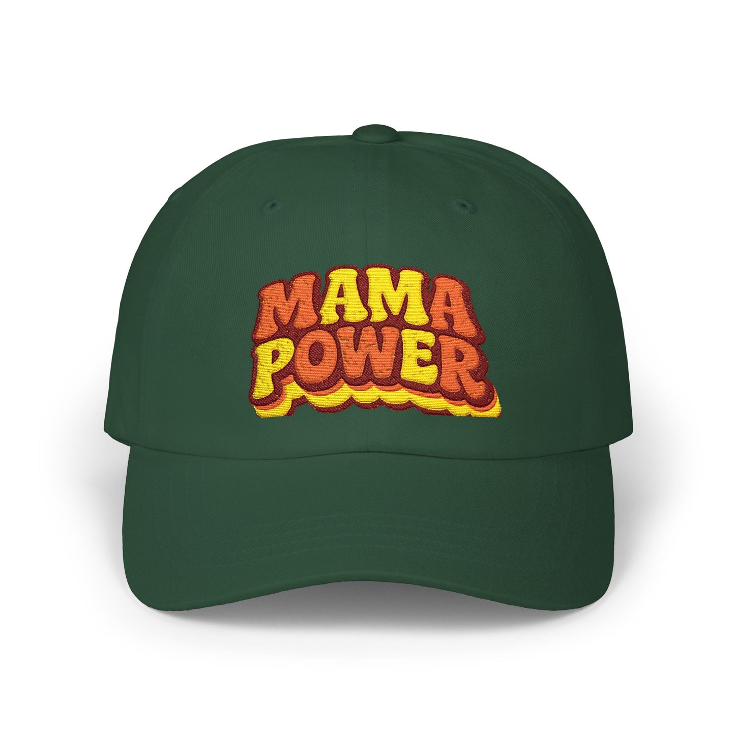 MAMA POWER Classic Dad Cap — Embroidered Baseball Hat for Moms