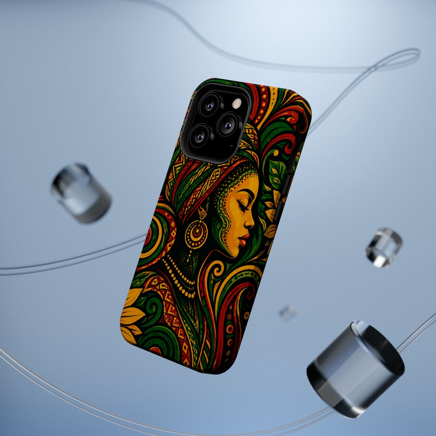 Afrocentric Rasta Woman Magnetic Impact-Resistant Phone Case