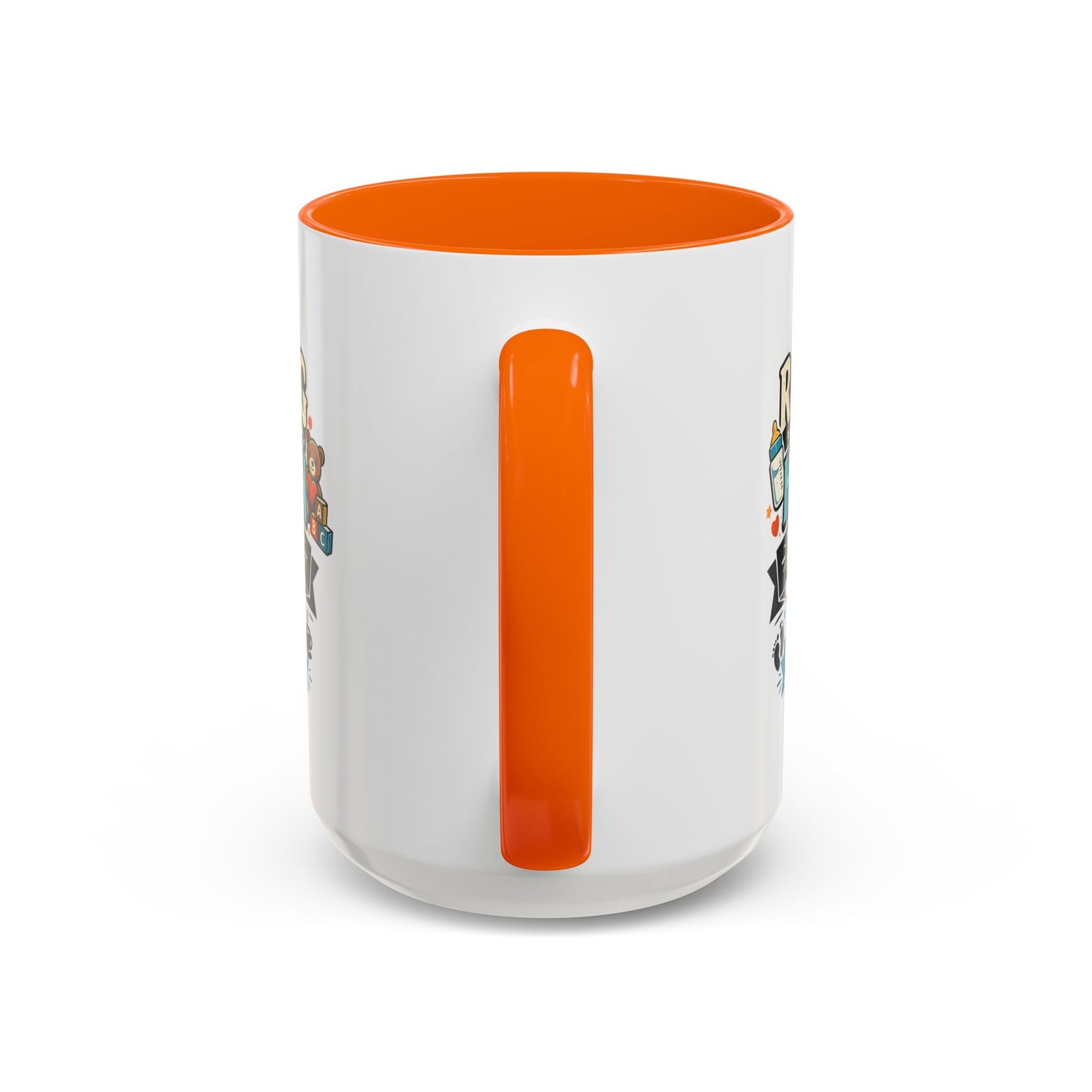 Accent Coffee Mug — "Raising Humans Is Hard But I'm Doing It"