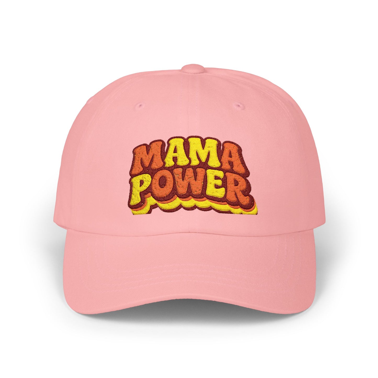 MAMA POWER Classic Dad Cap — Embroidered Baseball Hat for Moms