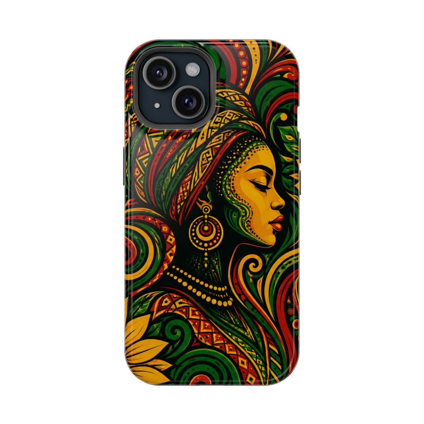 Afrocentric Rasta Woman Magnetic Impact-Resistant Phone Case