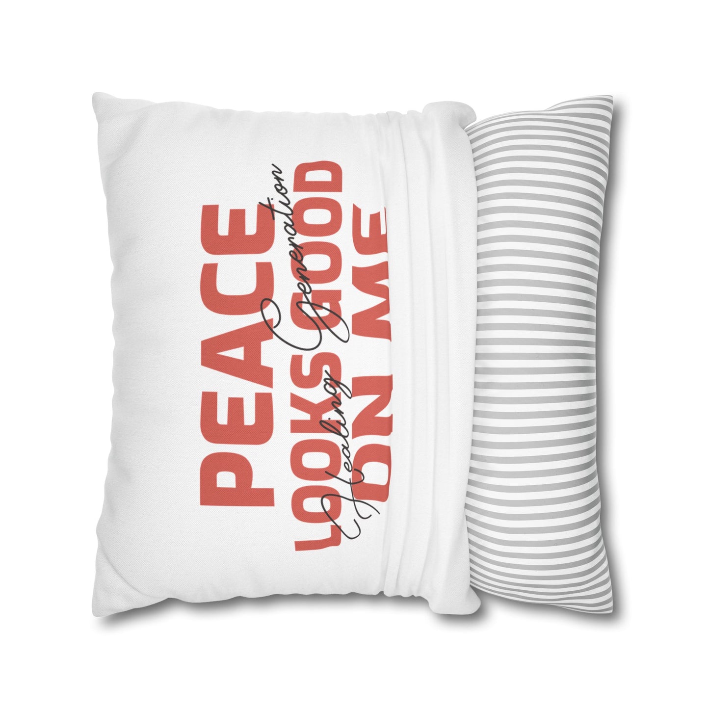 Spun Polyester Square Pillowcase