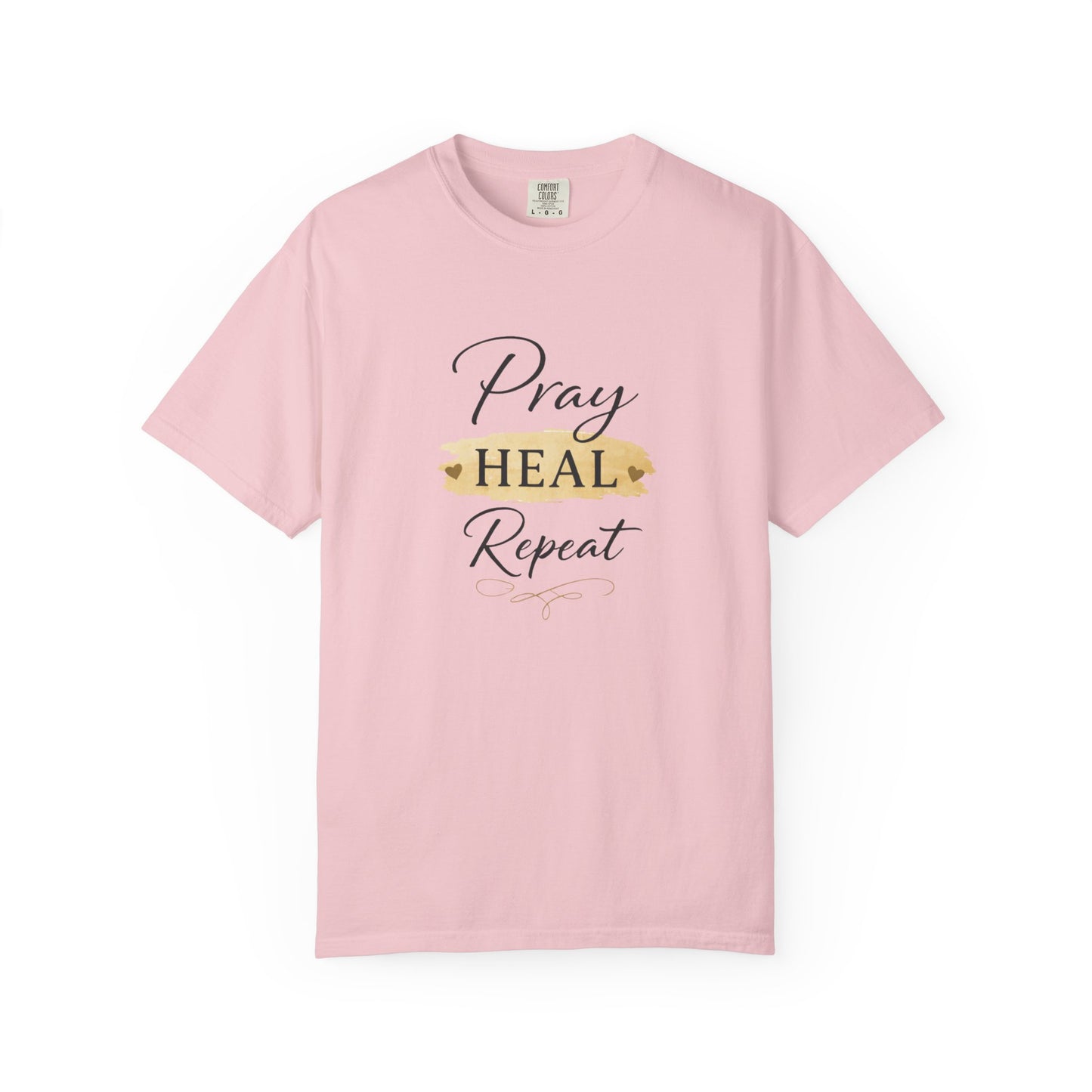 Pray Heal Repeat T-Shirt — Inspirational Faith Tee
