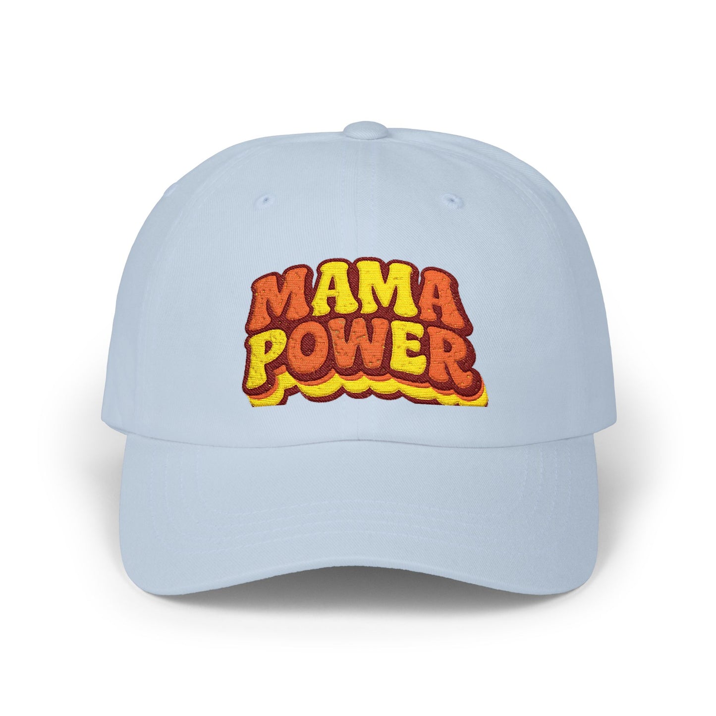 MAMA POWER Classic Dad Cap — Embroidered Baseball Hat for Moms