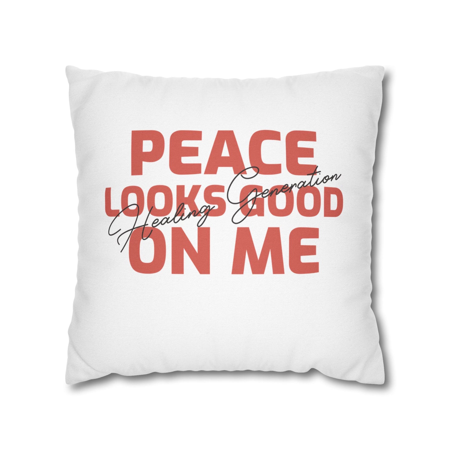 Spun Polyester Square Pillowcase