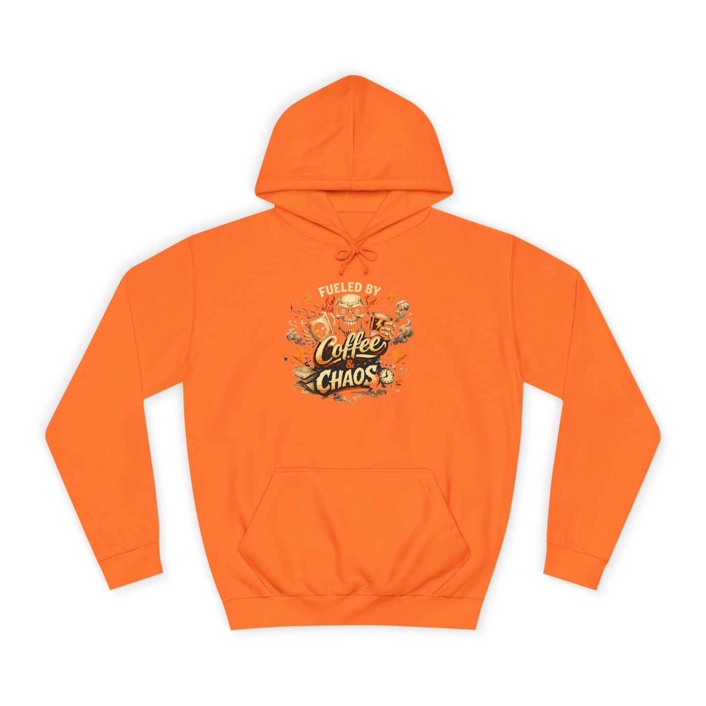 Fueled by Coffee and Chaos Hoodie – College Student Hoodie mit Grafik