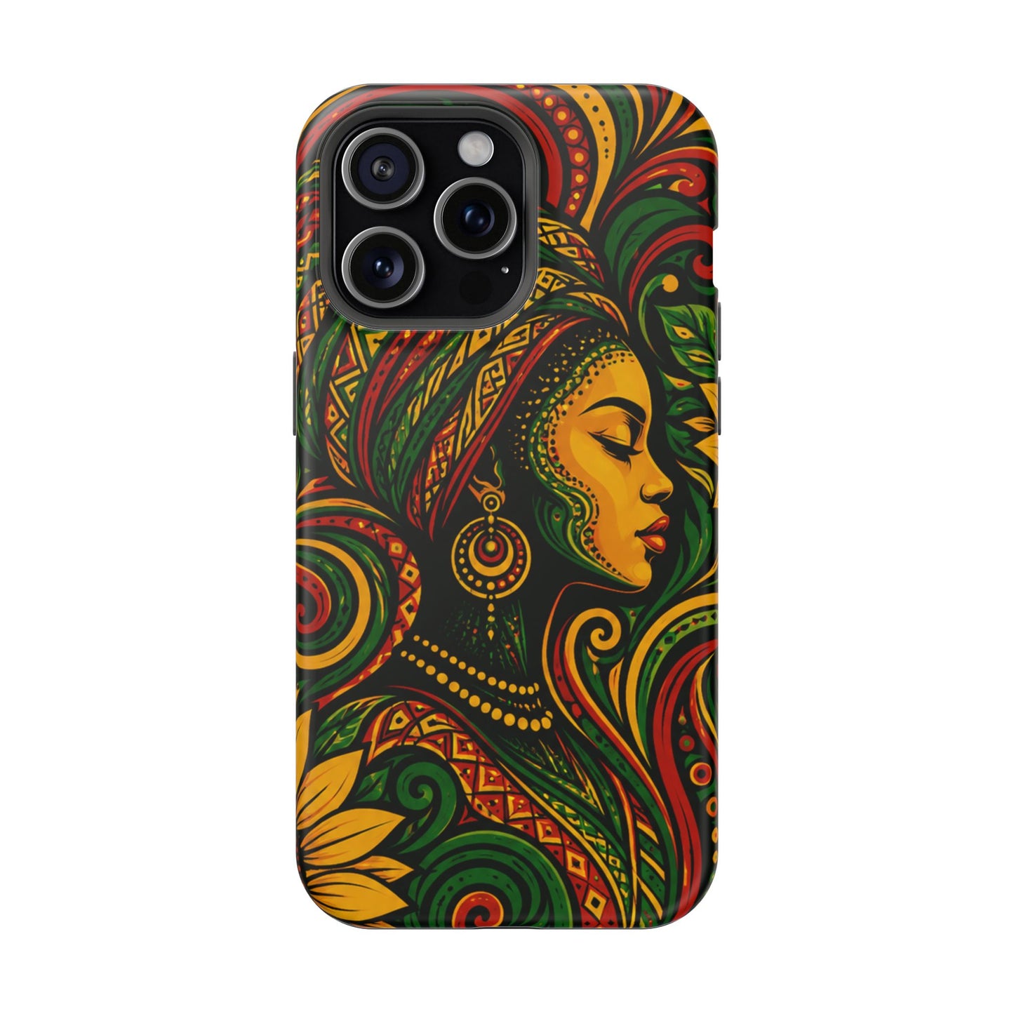 Afrocentric Rasta Woman Magnetic Impact-Resistant Phone Case