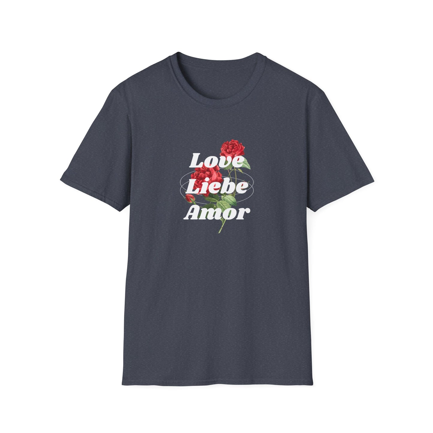 LOVE LIEBE AMOR T-Shirt — Trilingual Love Graphic Tee