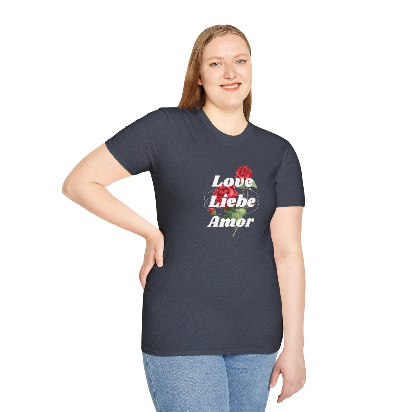 LOVE LIEBE AMOR T-Shirt — Trilingual Love Graphic Tee