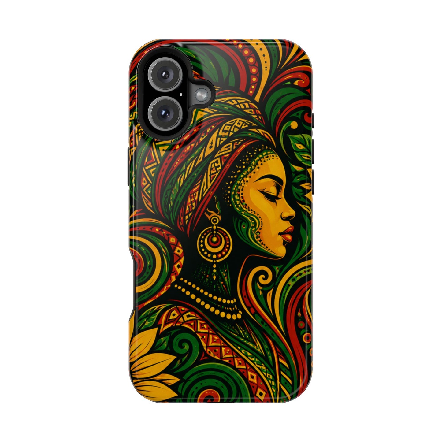 Afrocentric Rasta Woman Magnetic Impact-Resistant Phone Case