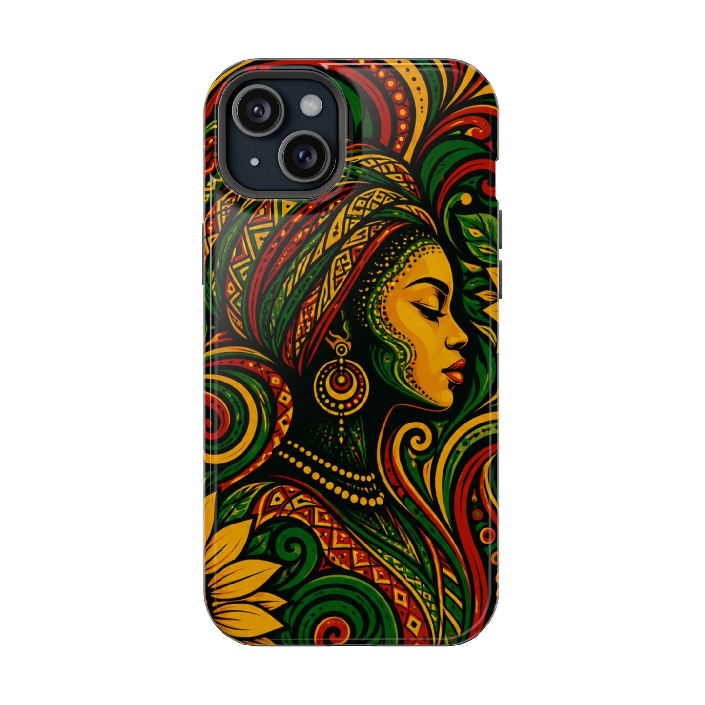 Afrocentric Rasta Woman Magnetic Impact-Resistant Phone Case