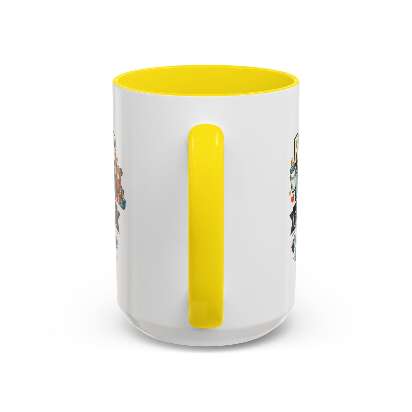 Accent Coffee Mug — "Raising Humans Is Hard But I'm Doing It"