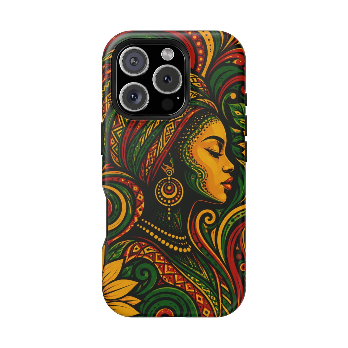 Afrocentric Rasta Woman Magnetic Impact-Resistant Phone Case