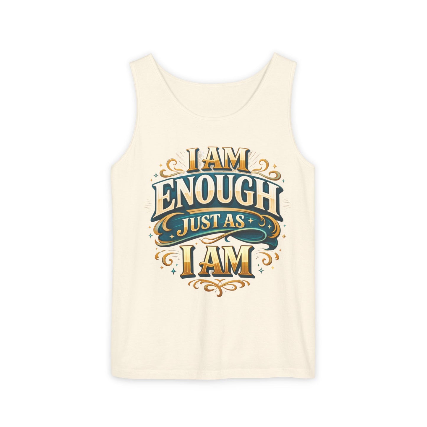 I Am Enough Graphic Tank Top – Inspirational Self-Love Motivational Design
