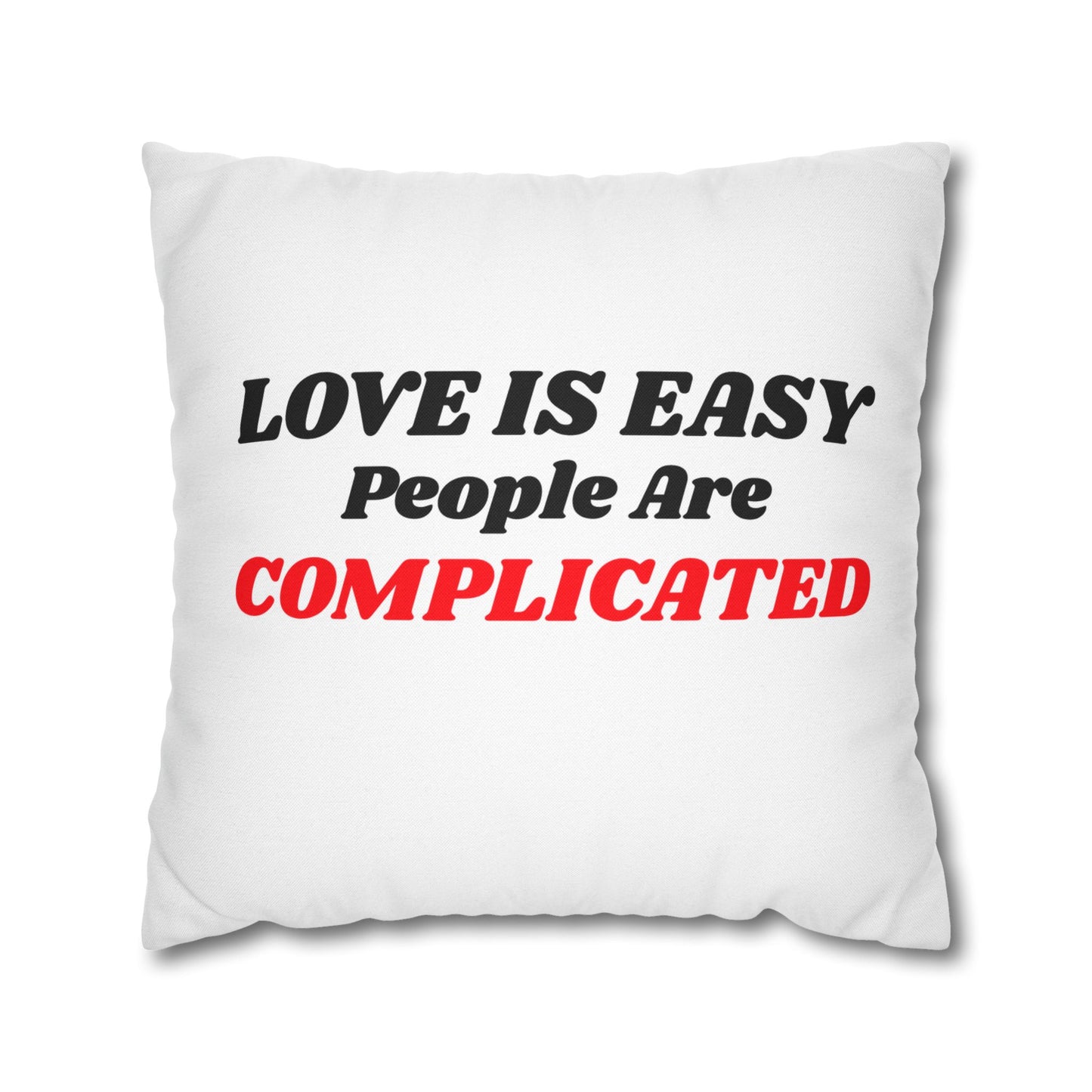 Spun Polyester Square Pillowcase