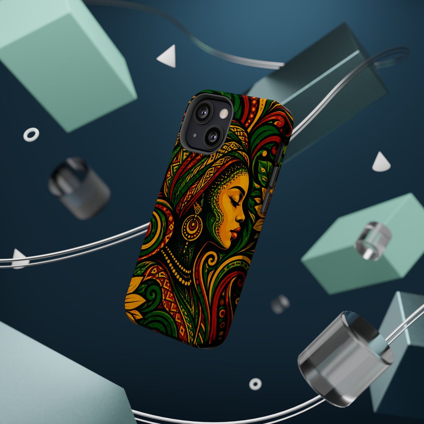 Afrocentric Rasta Woman Magnetic Impact-Resistant Phone Case