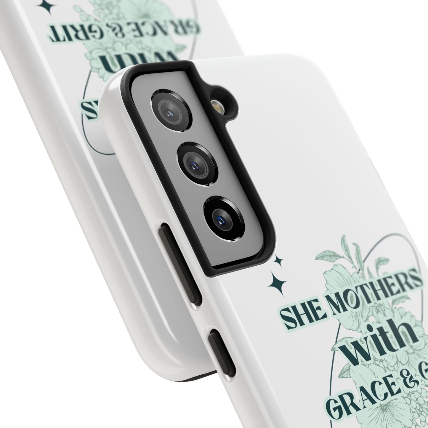 She Mothers With Grace And Grit – Phone Case