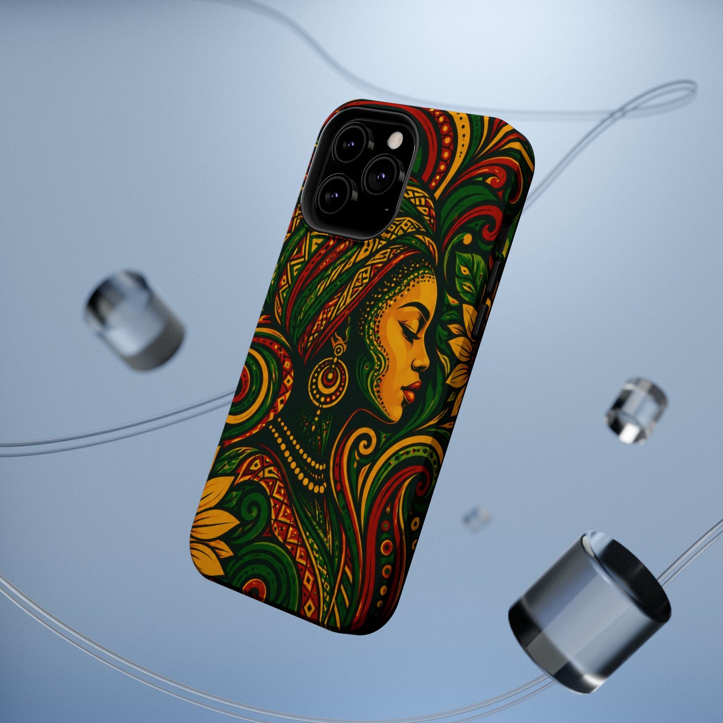 Afrocentric Rasta Woman Magnetic Impact-Resistant Phone Case