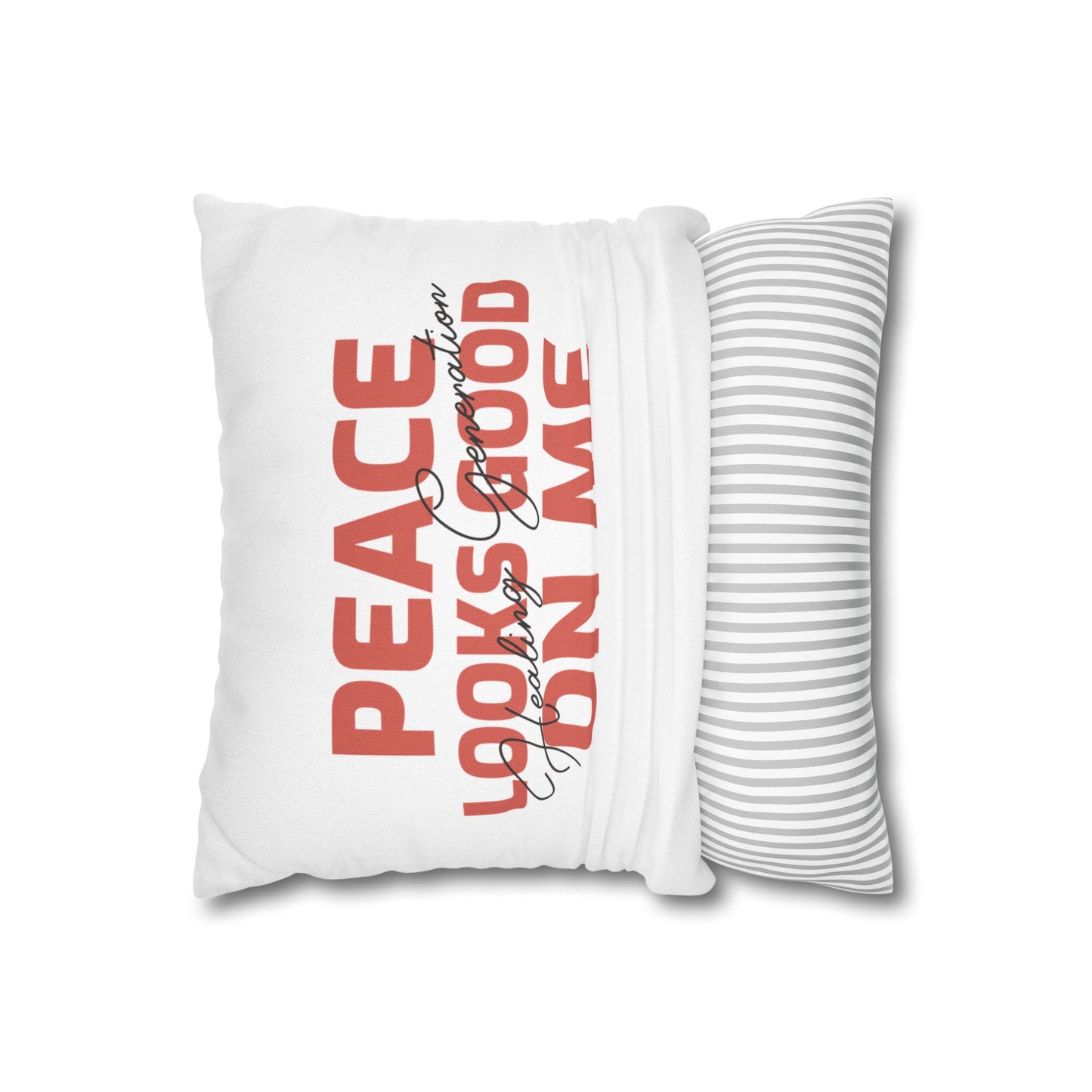 Spun Polyester Square Pillowcase