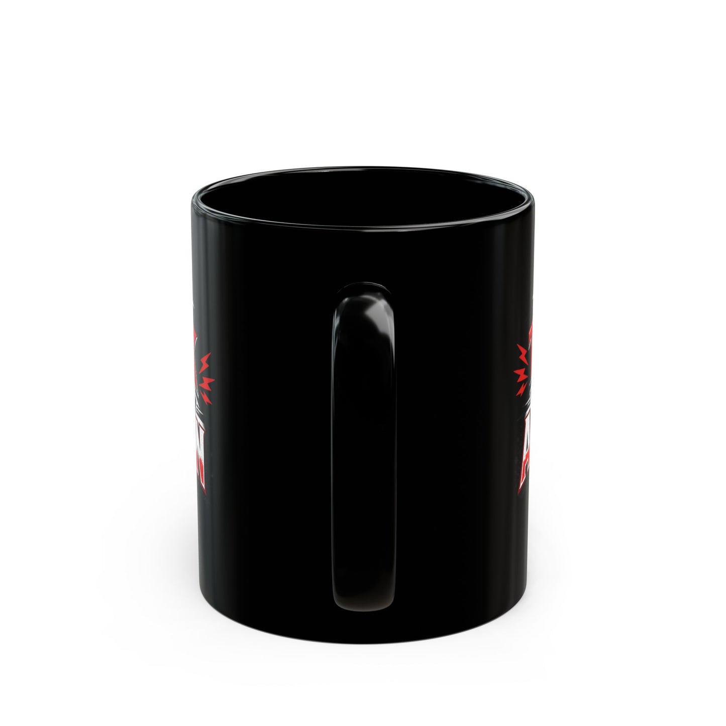 Less Talk More Action Black Mug — 11oz & 15oz Coffee Cup