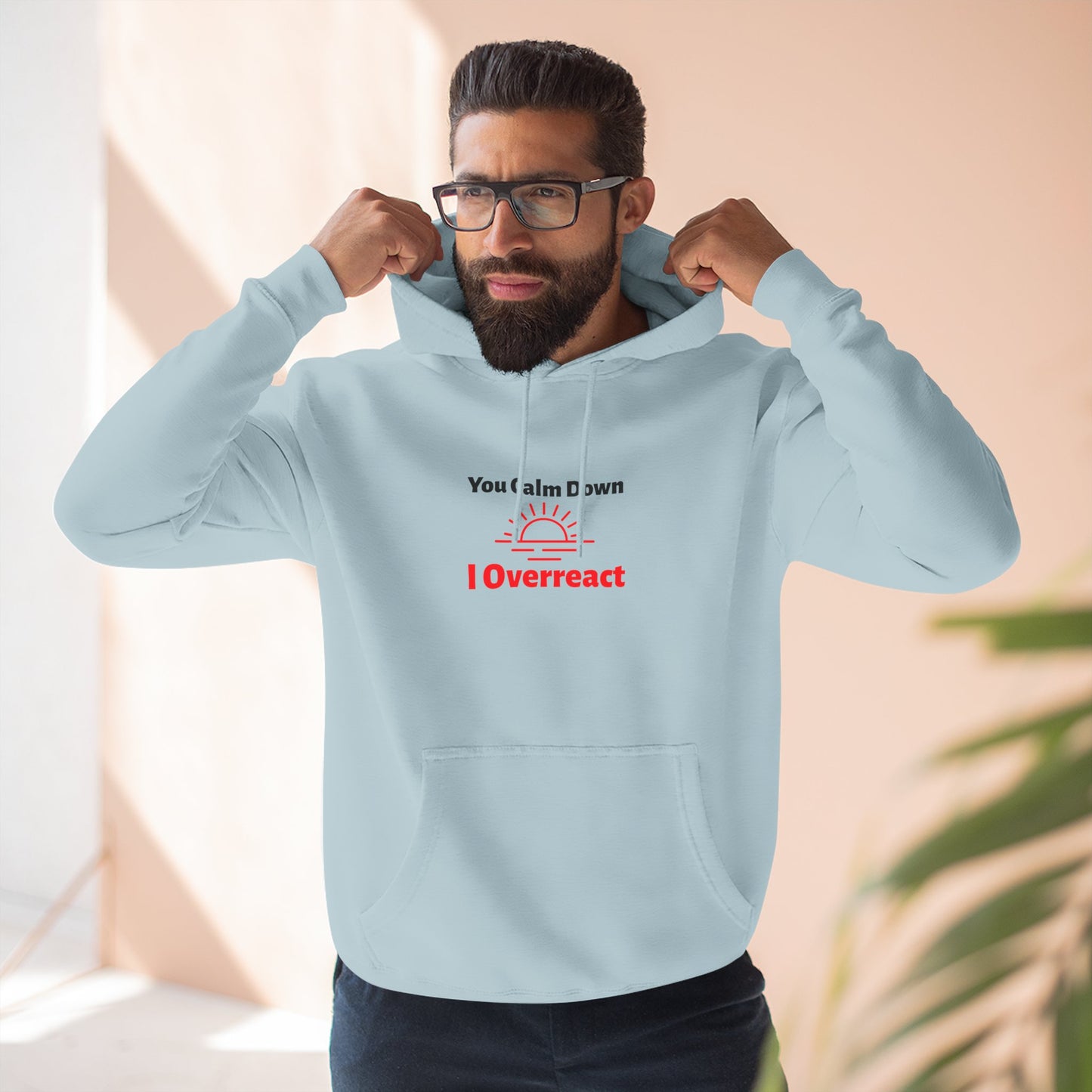 Three-Panel Fleece Hoodie