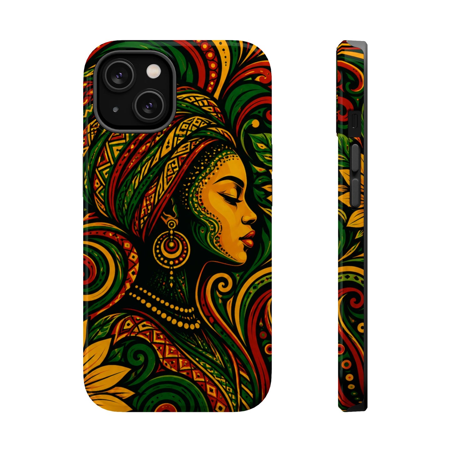 Afrocentric Rasta Woman Magnetic Impact-Resistant Phone Case