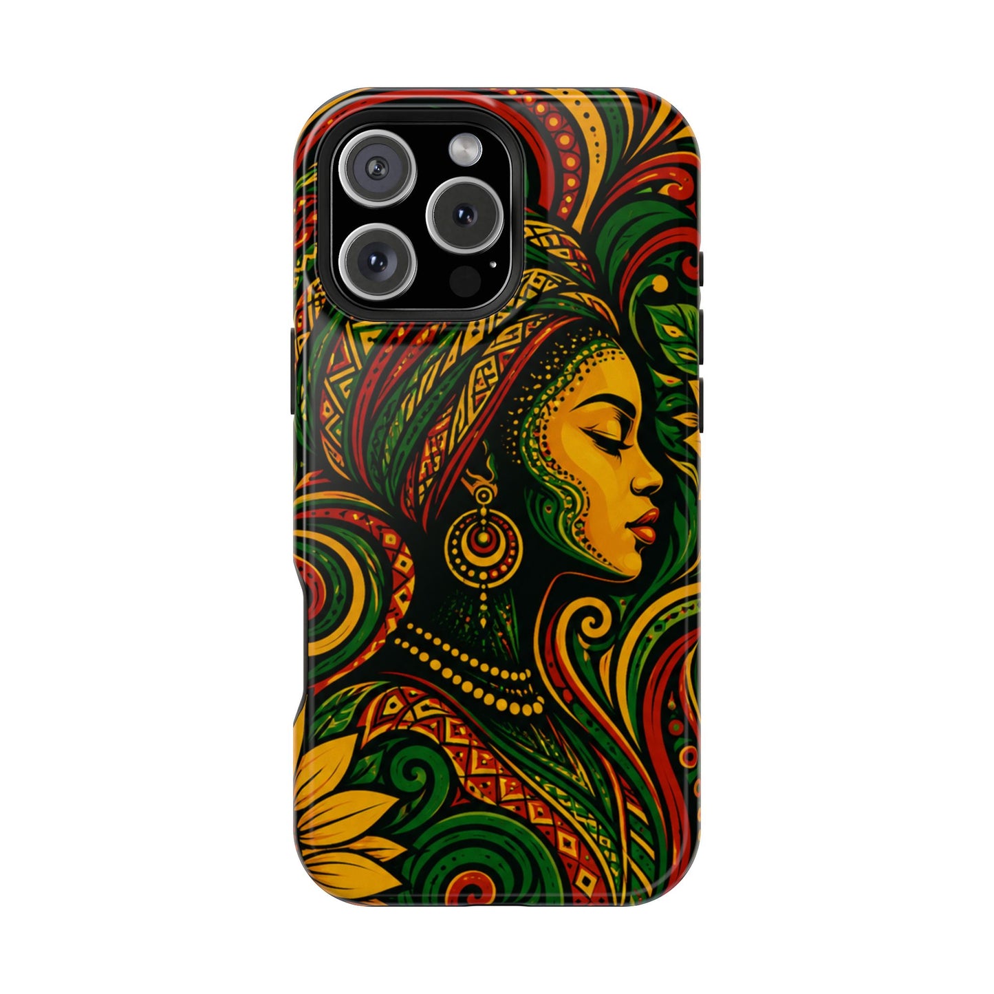 Afrocentric Rasta Woman Magnetic Impact-Resistant Phone Case
