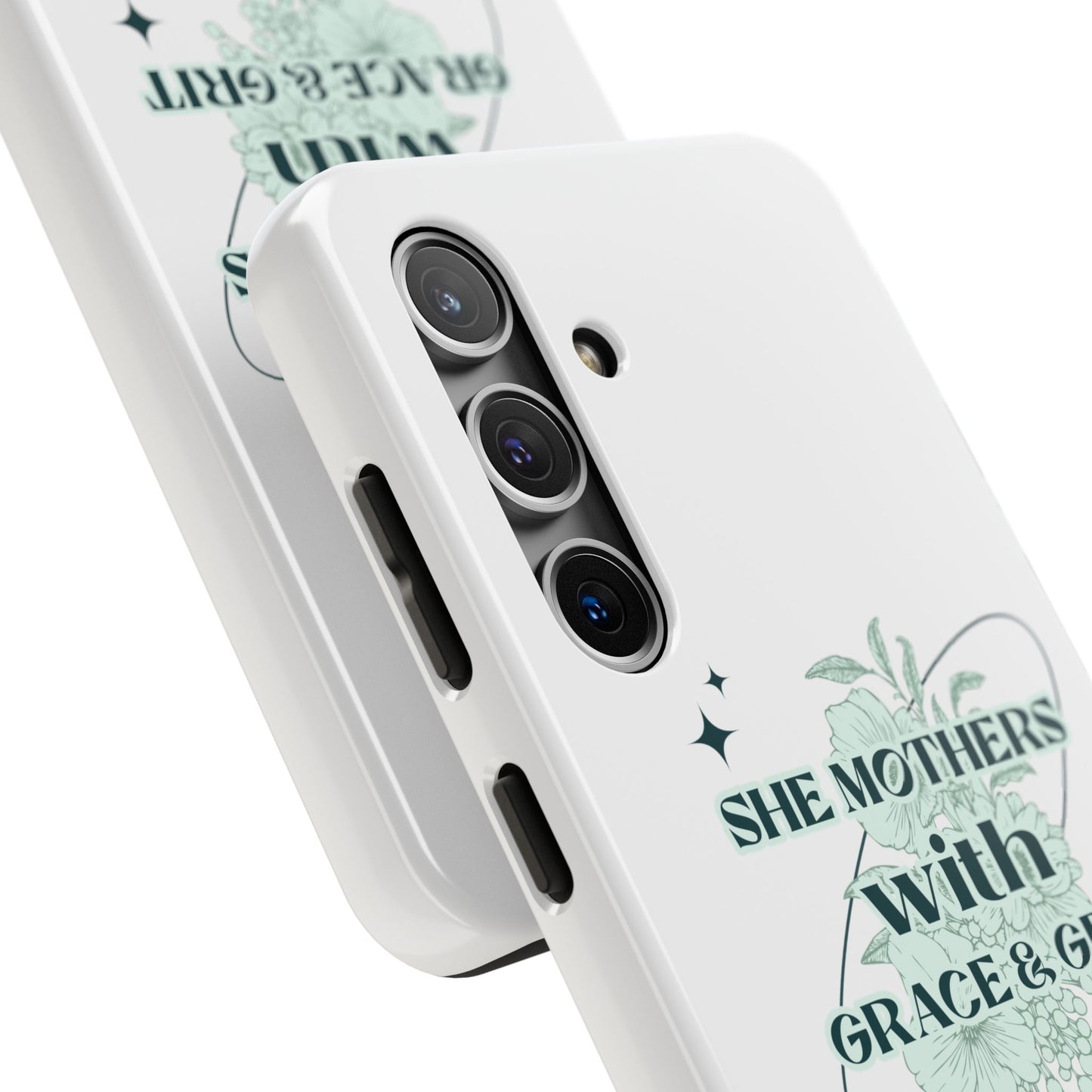 She Mothers With Grace And Grit – Phone Case