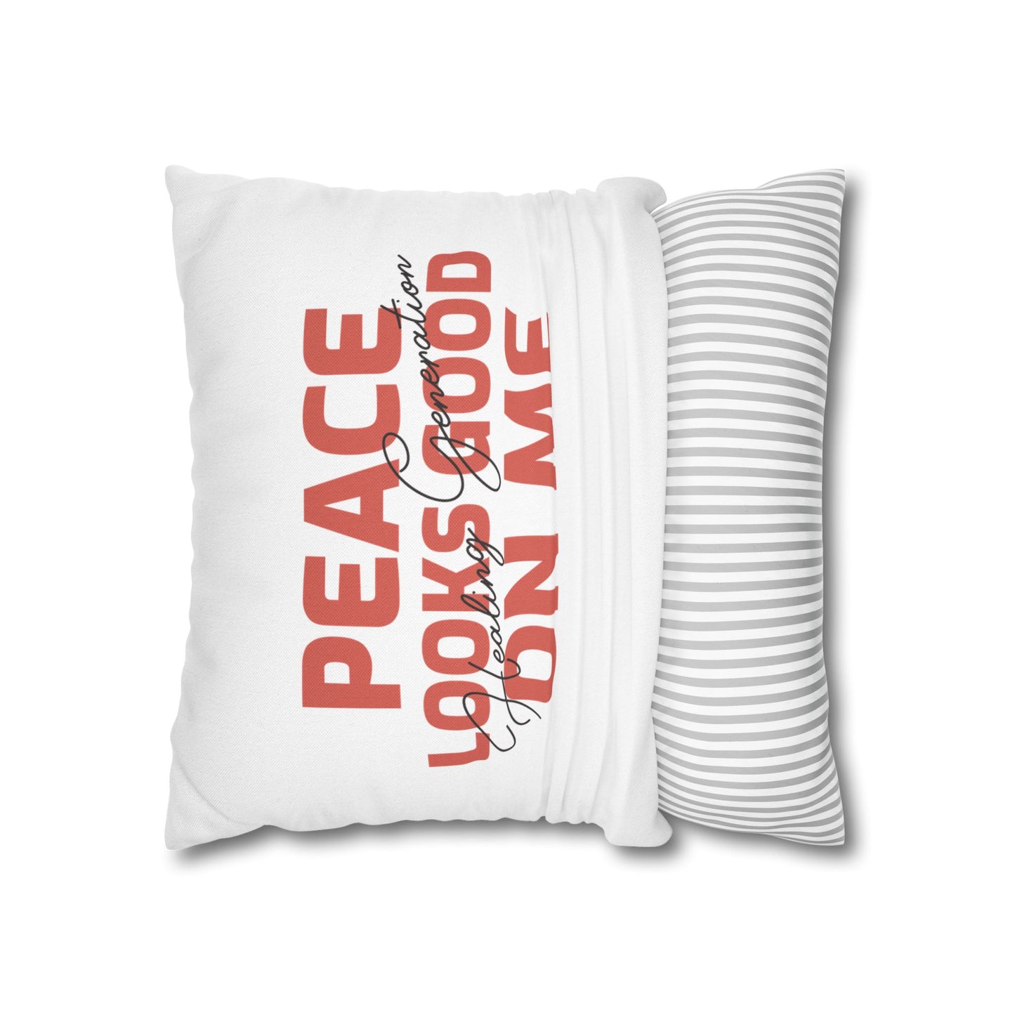 Spun Polyester Square Pillowcase