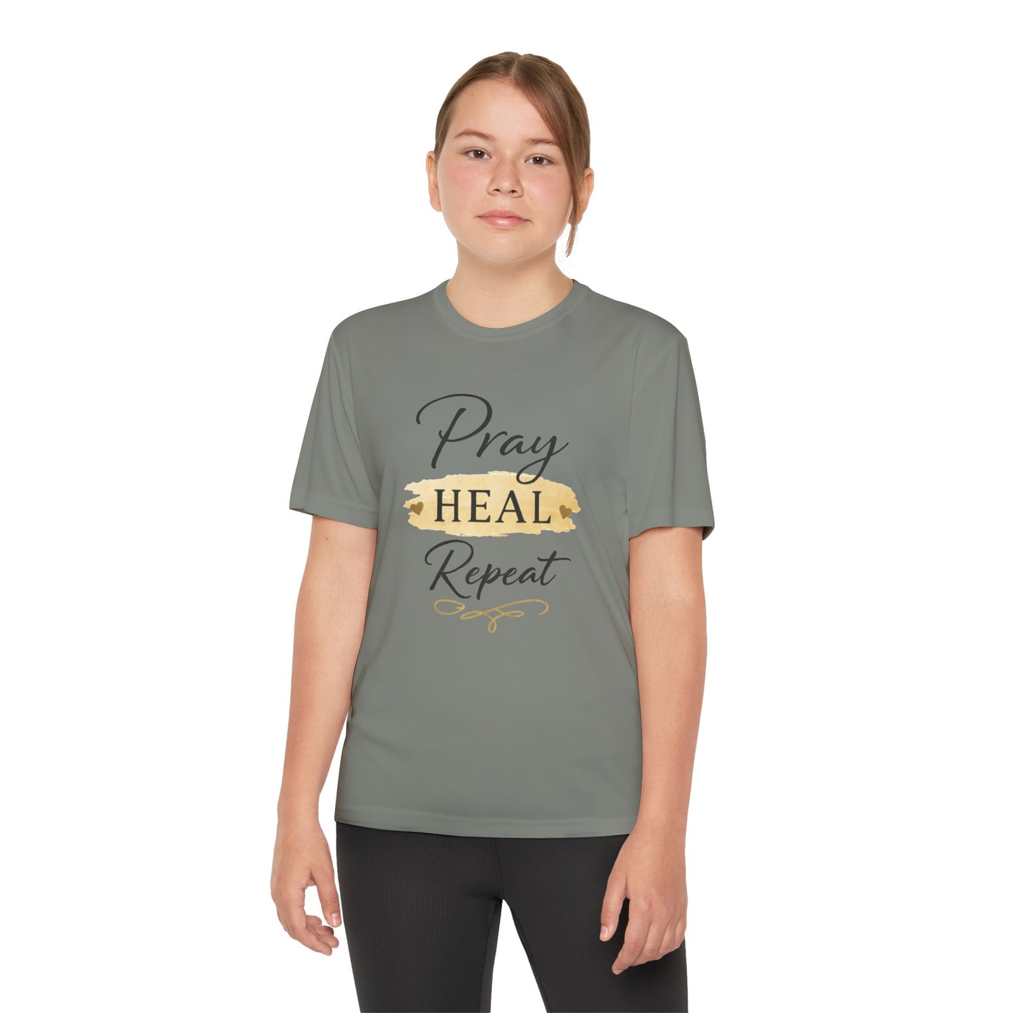 Beten Heilen Wiederholen T-Shirt für Jugendliche