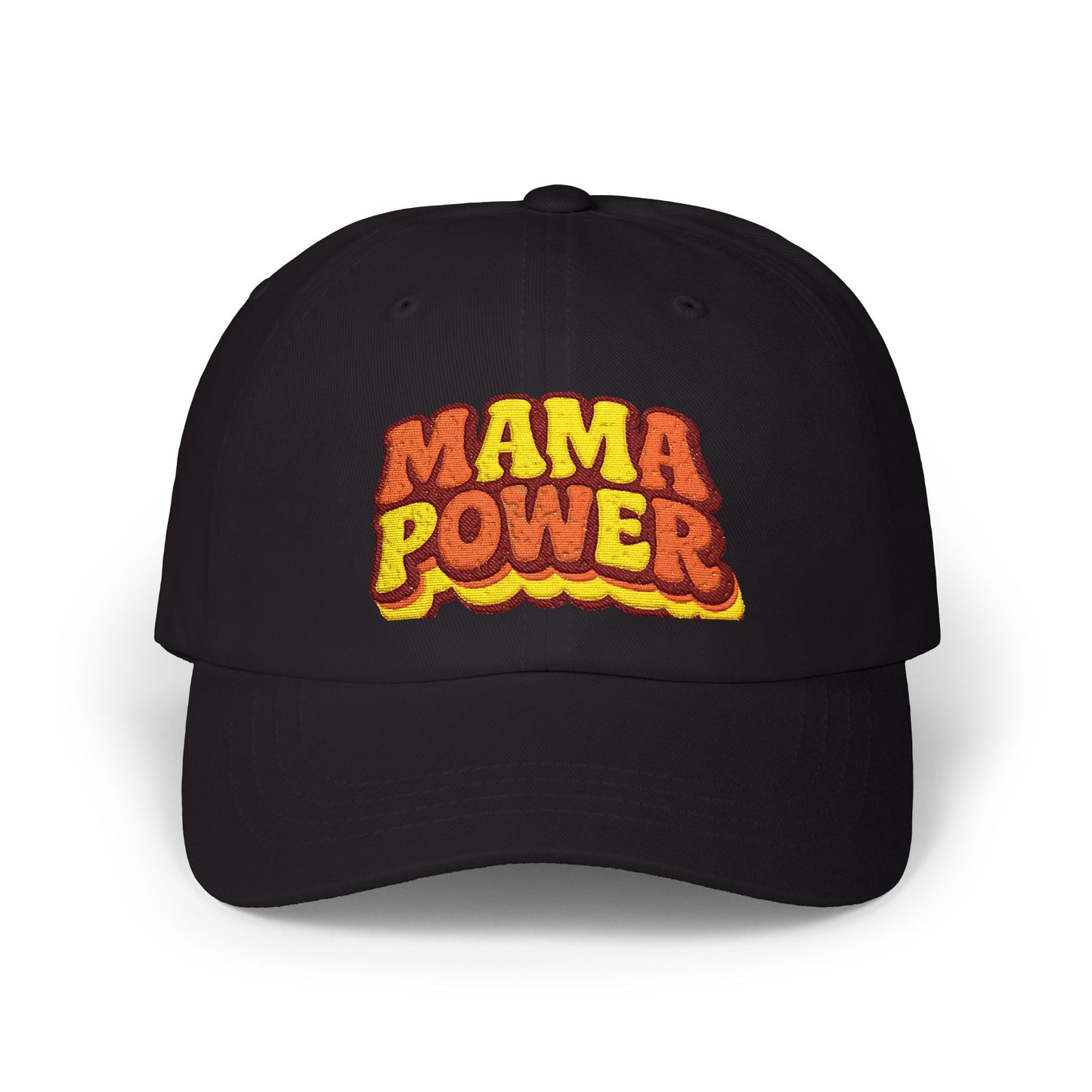MAMA POWER Classic Dad Cap — Embroidered Baseball Hat for Moms
