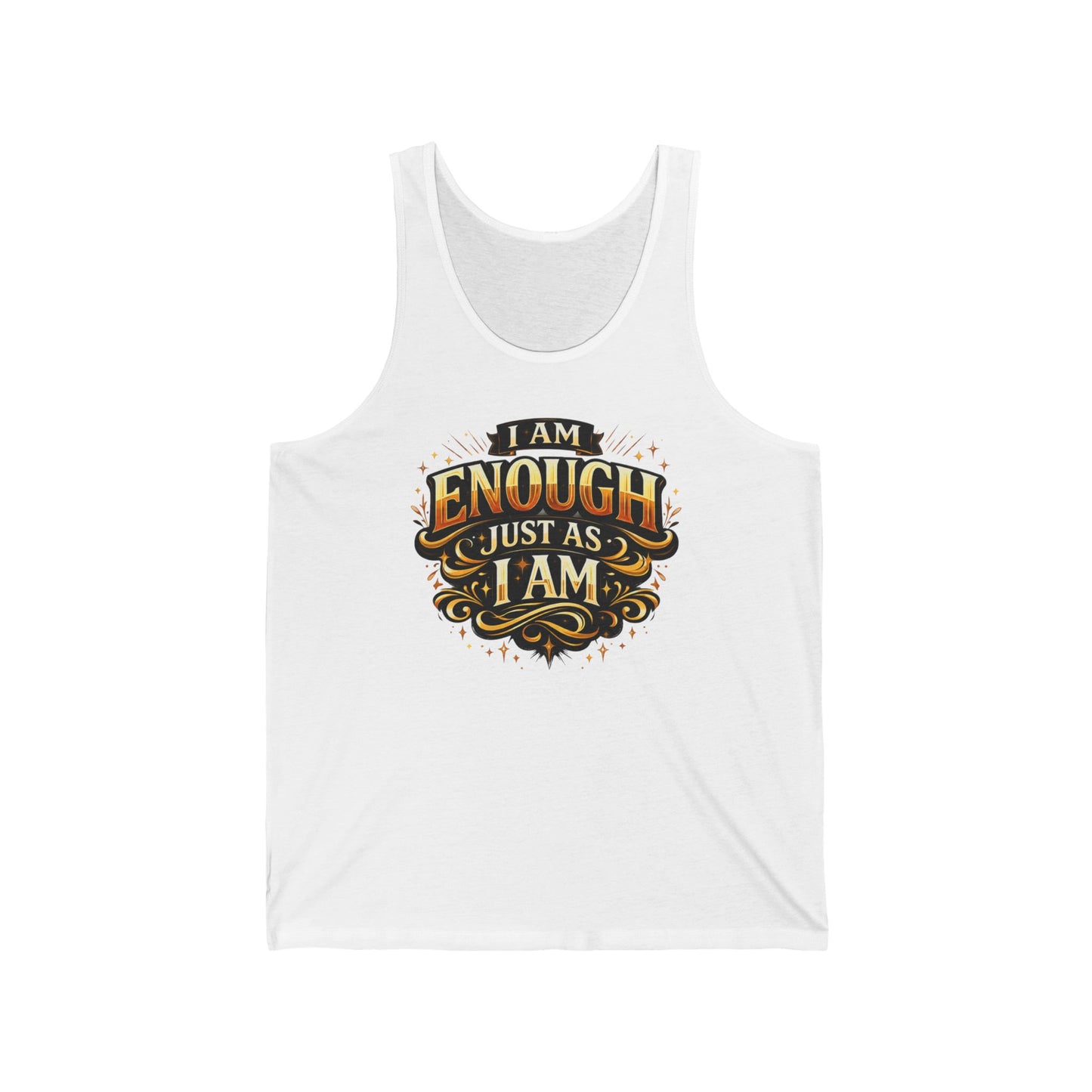 I Am Enough Just As I Am Tank — Affirmation Sleeveless Top