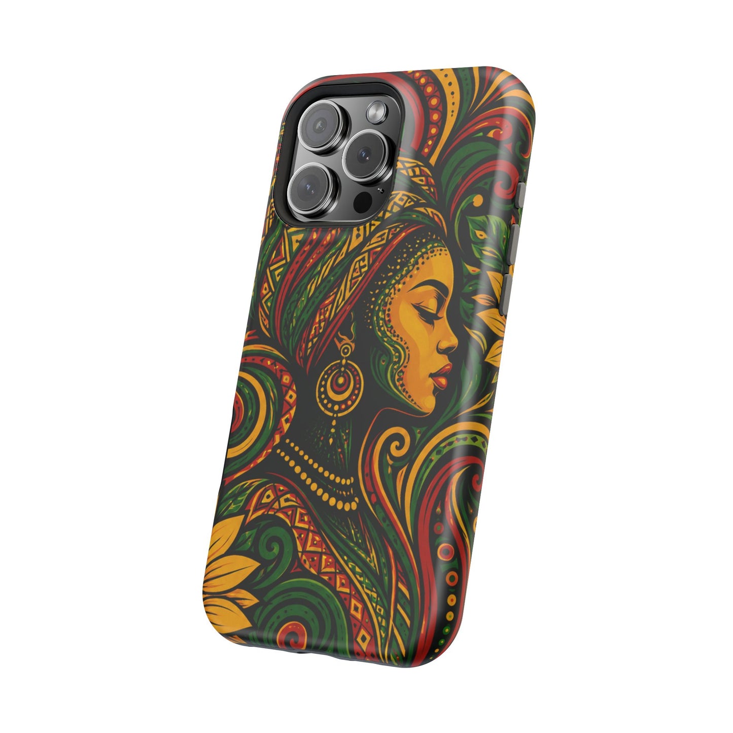 Afrocentric Rasta Woman Magnetic Impact-Resistant Phone Case