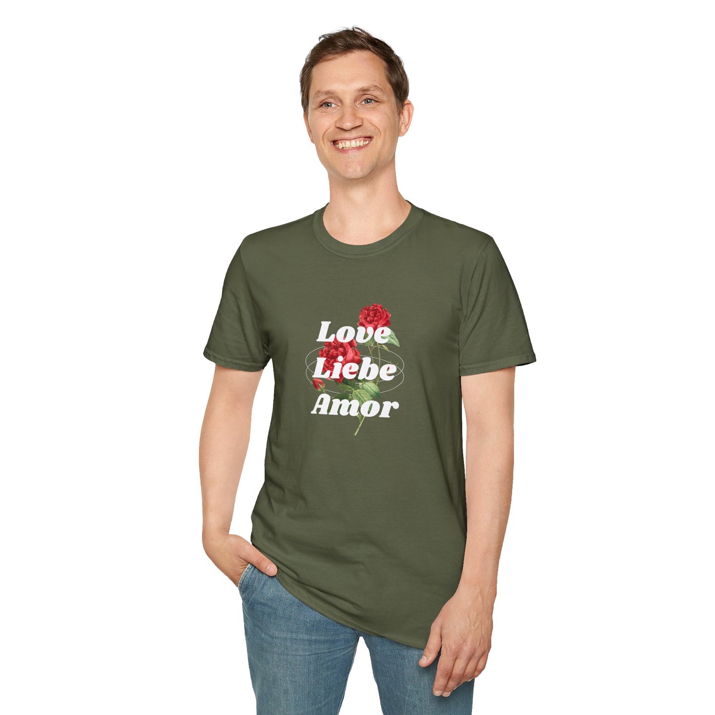 LOVE LIEBE AMOR T-Shirt — Trilingual Love Graphic Tee