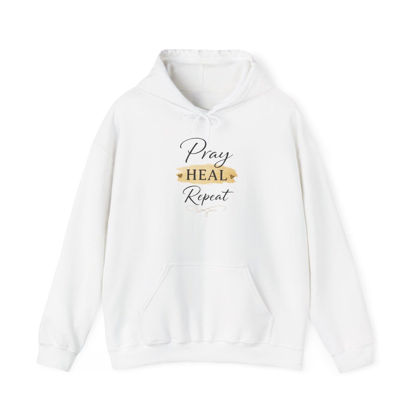 Pray Heal Repeat Hoodie — Inspirational Christian Sweatshirt
