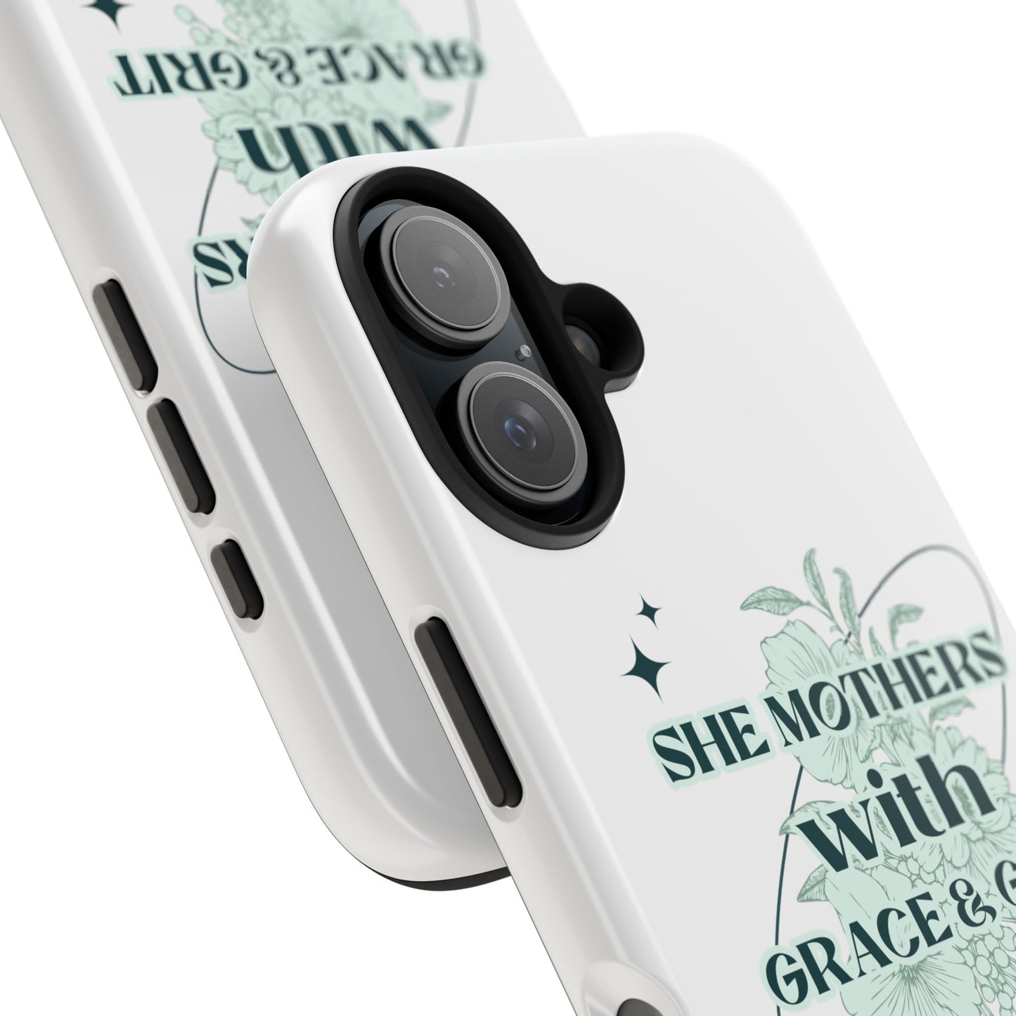 She Mothers With Grace And Grit – Phone Case