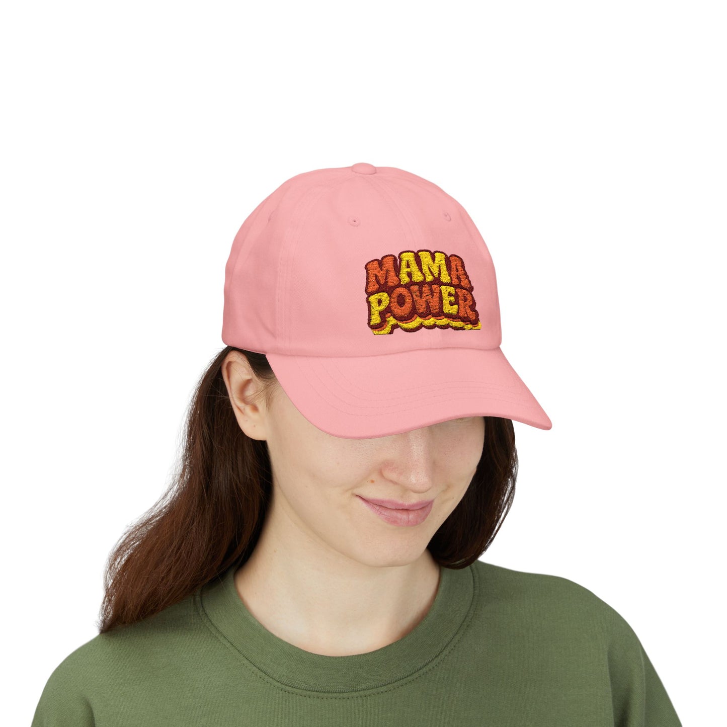 MAMA POWER Classic Dad Cap — Embroidered Baseball Hat for Moms