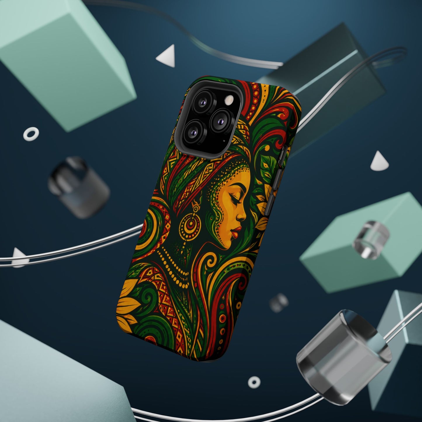 Afrocentric Rasta Woman Magnetic Impact-Resistant Phone Case