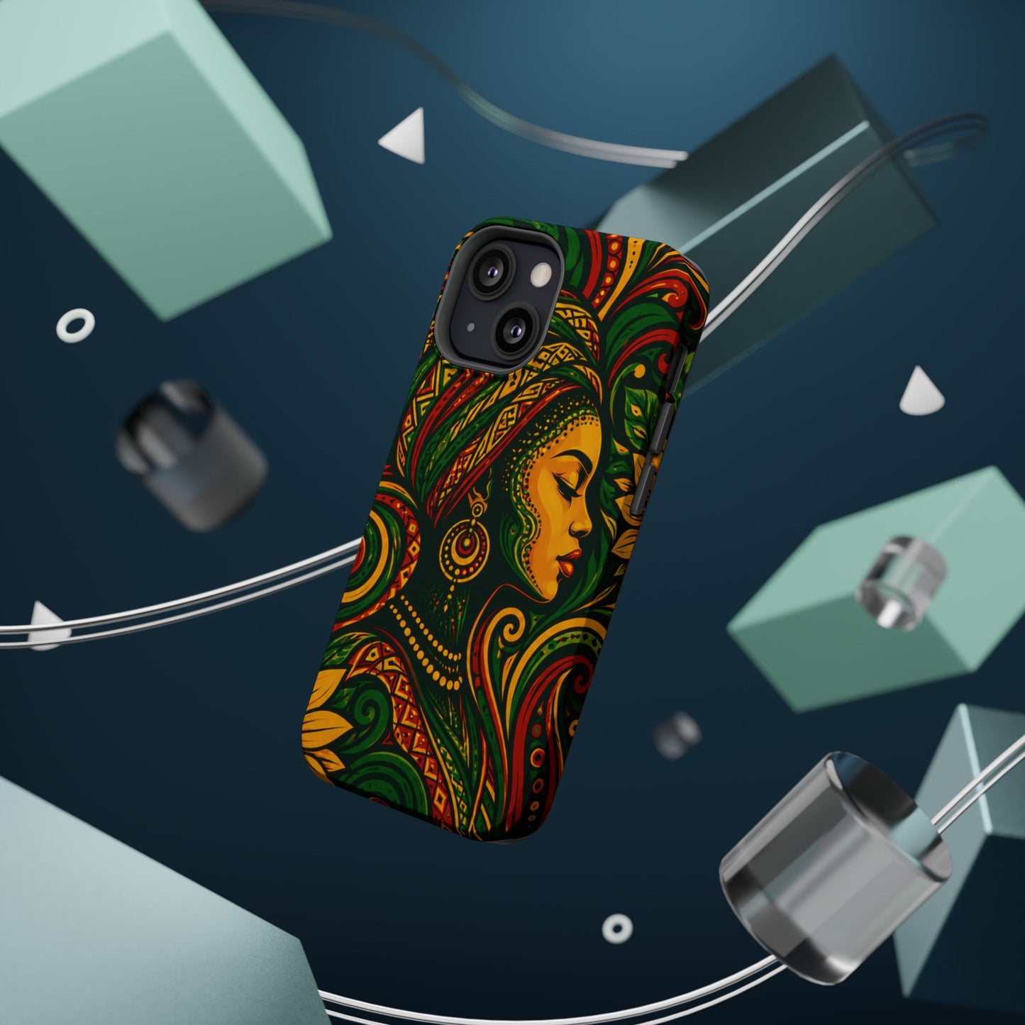 Afrocentric Rasta Woman Magnetic Impact-Resistant Phone Case