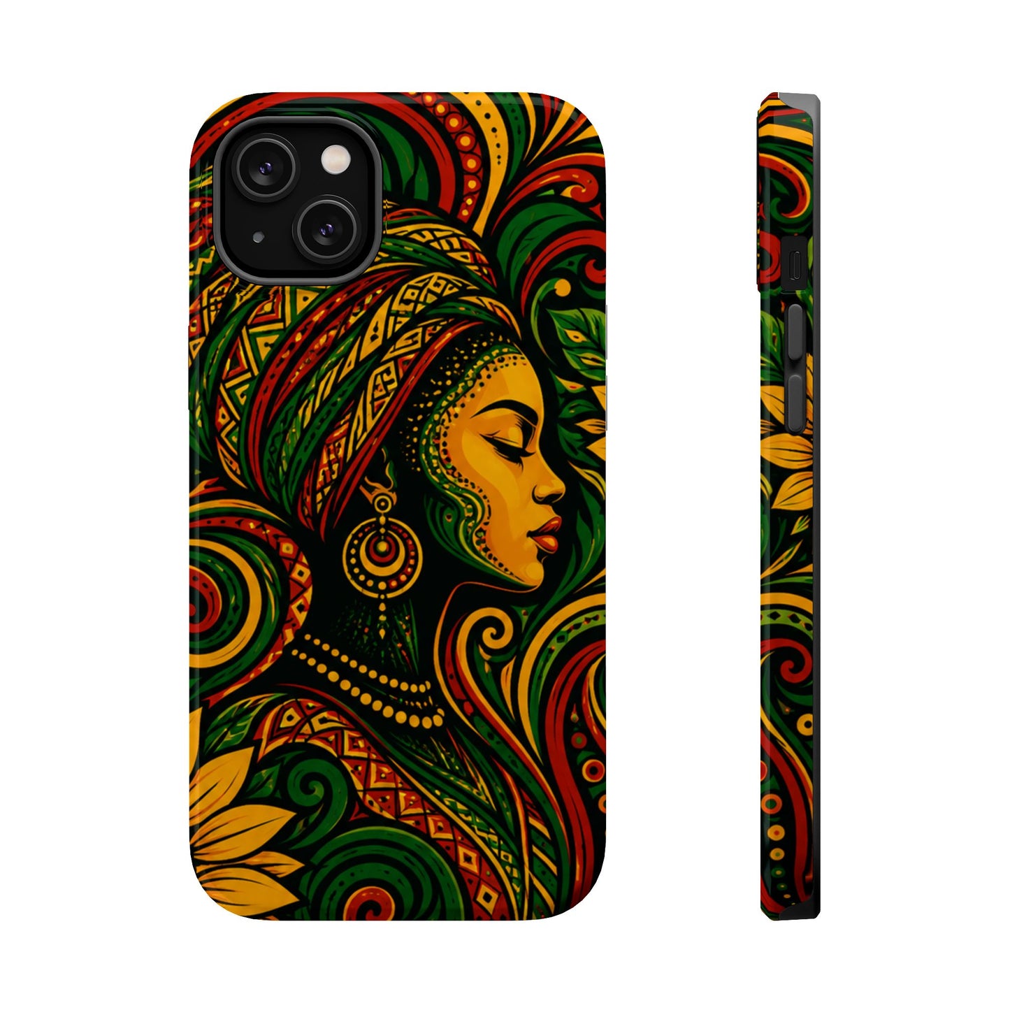 Afrocentric Rasta Woman Magnetic Impact-Resistant Phone Case