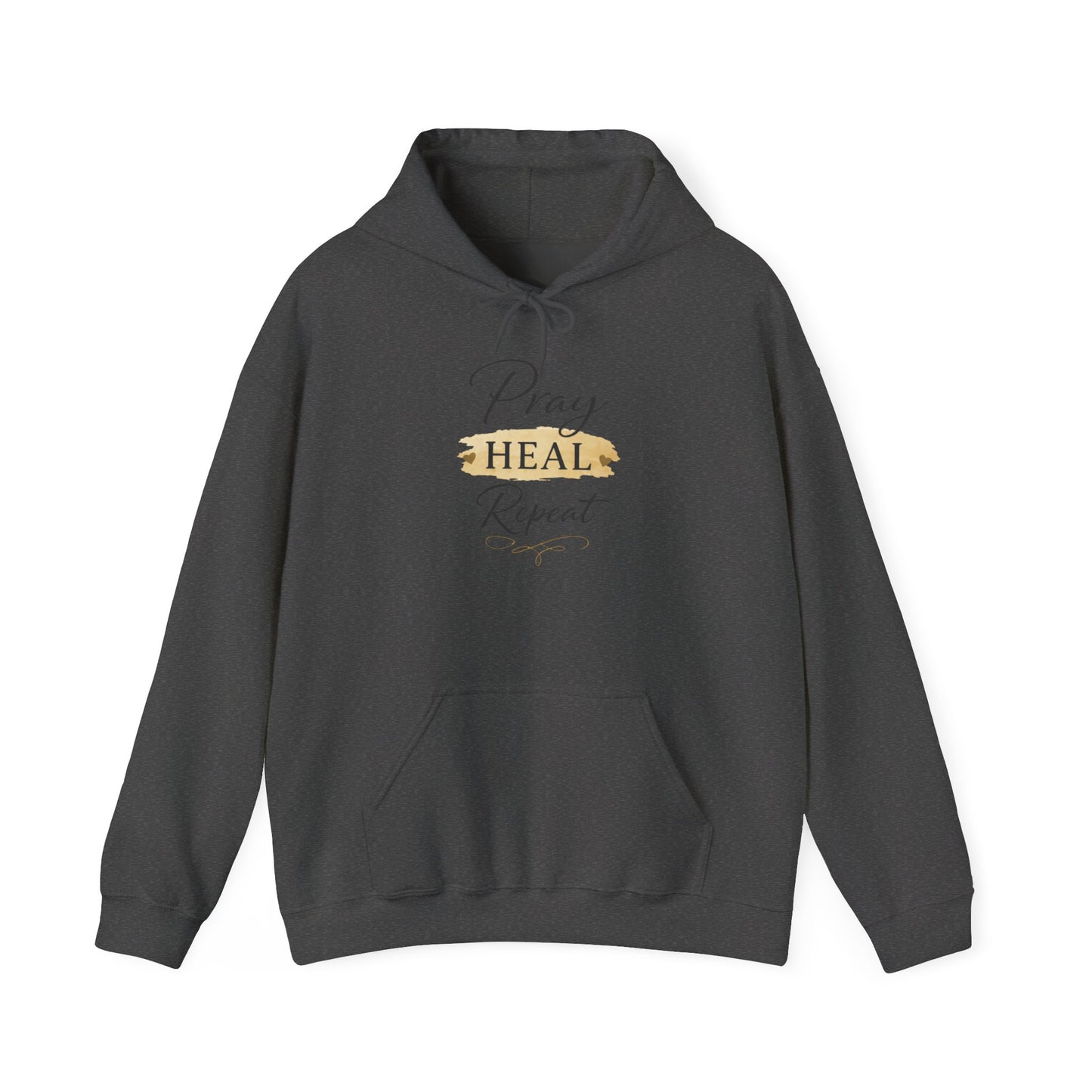 Pray Heal Repeat Hoodie — Inspirational Christian Sweatshirt