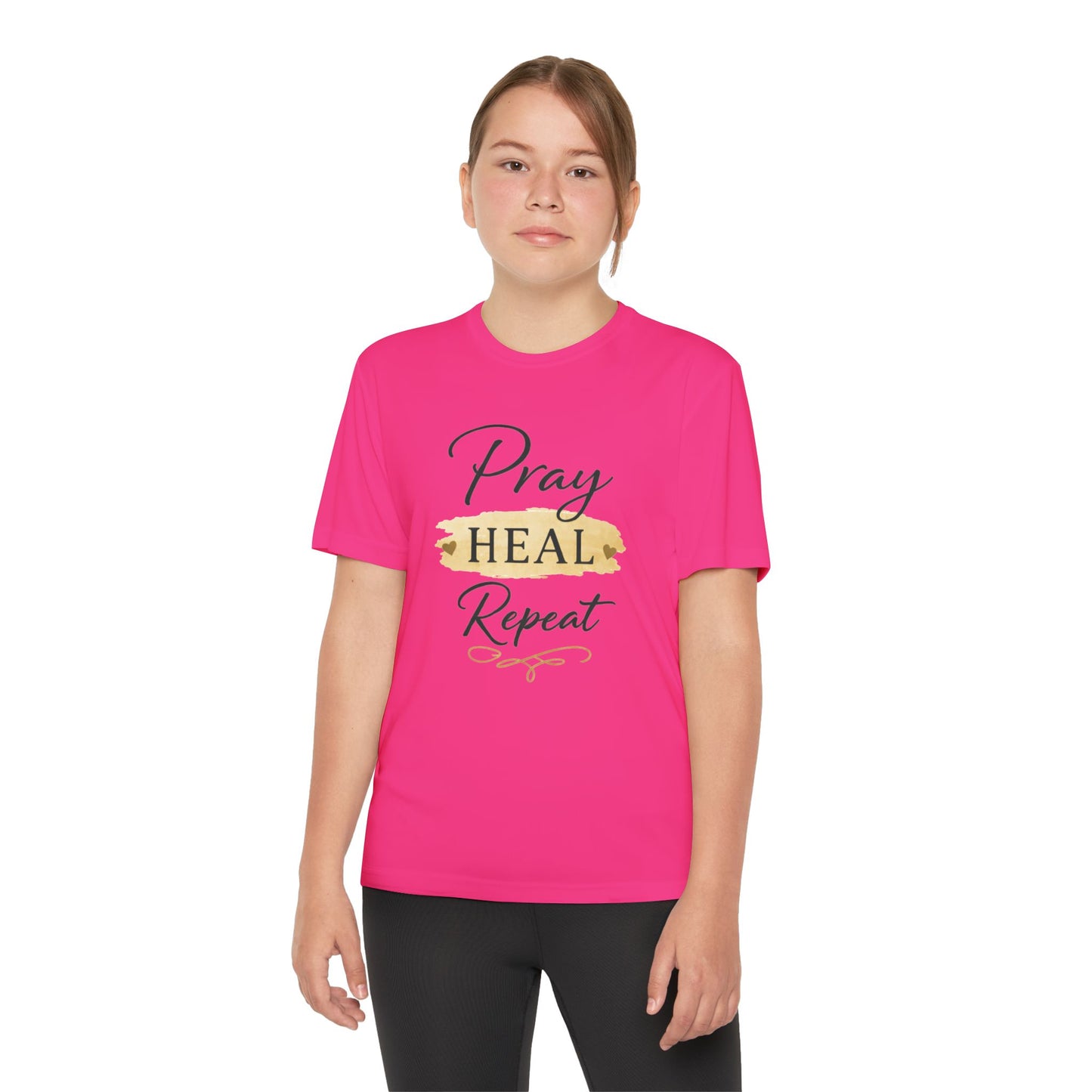 Beten Heilen Wiederholen T-Shirt für Jugendliche