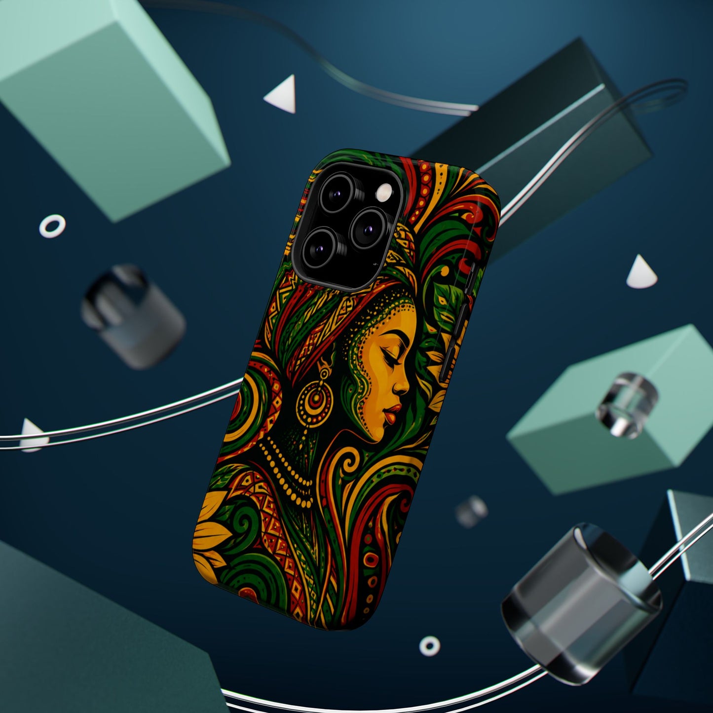 Afrocentric Rasta Woman Magnetic Impact-Resistant Phone Case